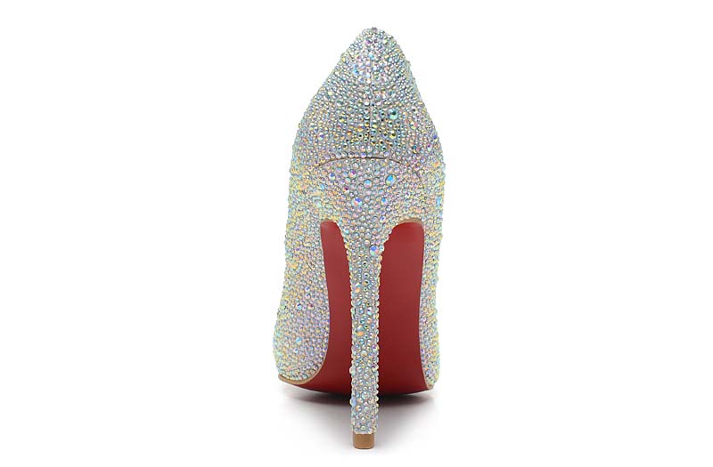 christian louboutin 10cm diamants souligne chaussures chaussures de mariage (6)